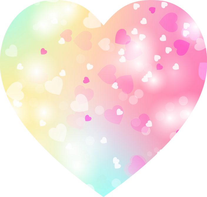 Gradient Bokeh Heart Shape