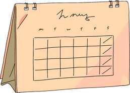 Manhwa Inspired Study Desk Calendar